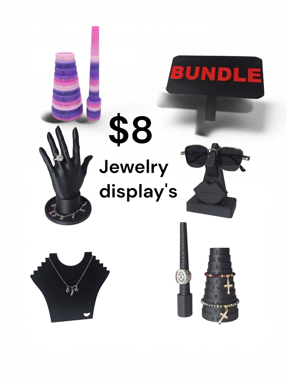 $8 Jewelry Display's! Live Show Buy Now!